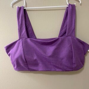 Old Navy sports bra cloud comfy xxl plus size purple lightly padded new with tag